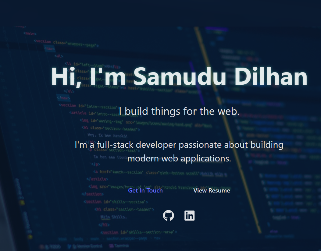 Samudu Dilhan | Full Stack & Mobile Developer